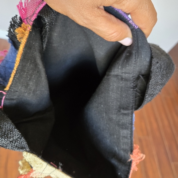 Colorful Multicolor Patchwork Bohemian Hippie Crossbody Bag - Picture 7 of 8